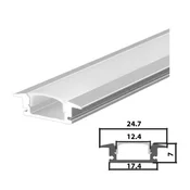 Set aluminijumski profil za LED trake 1m 24.7x7 ( LPR-508/1-SET )