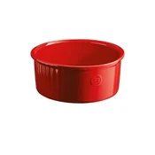 Ceramic souffle baking dish, 23 x 21,5 cm/2,2 l, Burgundy - Emile Henr