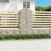 Gabionska košara s lukom 100x30x220/240 cm pocincano željezo