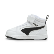 Puma Rebound V6 Mid Toddlers Sneakers, White, Size 23, Shoes