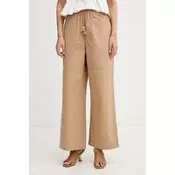 Sisley wide leg hlace za žene s pamukom
