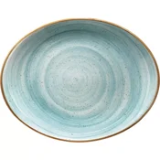 Bonna ovalni krožnik Aura Aqua 36x28 cm (6 kos)