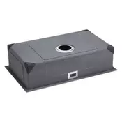 VEVOR Kuhinjska pomivalna postaja 70x43x19 cm iz nerjavečega jekla