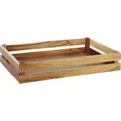 APS Superbox leseni zabojček, GN 1/1, svetlo rjava, 105 mm, dolžina: 555 mm