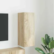 vidaXL TV stenska omara Sonoma 30 x 31 x 80 cm Konstruiran les