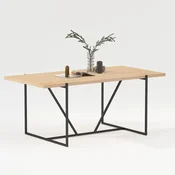 Homestar Jedilna miza CINDY 160x90x75 cm hrast