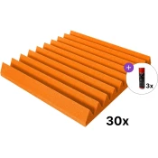 Mega Acoustic PA-PMK-4 50x50 SET 1 Orange Absorpcijska pena