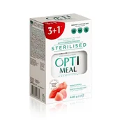 OPTI MEAL Cat Adult - PURAN in PIŠČANEC za sterilizirane mačke, omaka 85g - 3+1