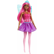 Mattel Barbie Vila Baletna Plesalka - Lutka s Vijoličnimi Lasmi in Temnejšo Poltjo (GXD60)