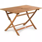 FIELDMANN zložljiva lesena miza FDZN 4011, rjava