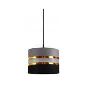 Luster na sajli CORAL 1xE27/60W/230V crno-siv