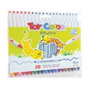 Flomastri Toy Color Doppiobello 20 kosov (2 konici)