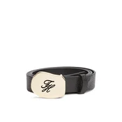 Tommy Hilfiger Pas Th Plaque 2.5 Pebble AW0AW19152 Črna
