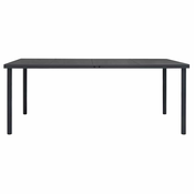 MAISON CHIC Vrtna miza - Vrtna jedilna miza antracitna 190x90x74 cm jeklo, (21715461)