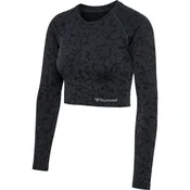 ženska brezšivna majica hmlMT PI CROP L/S