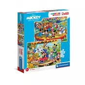 CLEMENTONI Puzzle 2 x 60 mickey and friends