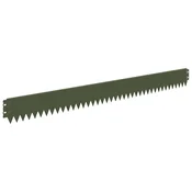 Vidaxl Robovi trave 10 szt. 103 x 10 cm Jeklo Olivno zelena
