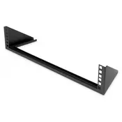 2U vertical wall mounting bracket 105 x 504 x 151 mm, black