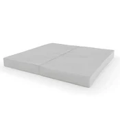 Monkey Gym Telovadna 2-delna gimnastična blazina vzmetnica 100X100X10 Dvodelna Pepelnato Siva, (5000085796)