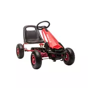 Pedalni gokart rdeče barve