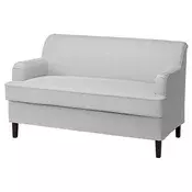 ROCKSJÖN Sofa dvosed, Klovsta siva/bela
