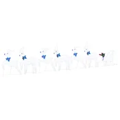 Vidaxl LED Jeleni 7 szt. Bela blago