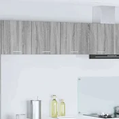 vidaXL Viseča omarica Riga Siva Sonoma 80 x 31 x 40 cm Konstruiran les