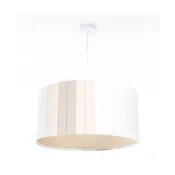 Luster na sajli STRIPES 1xE27/60W/230V, precnik 40 cm, krem boje
