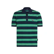 Karl Lagerfeld Majica  Ikon Gestreiftes Strickpoloshirt  pastelno zelena