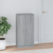 vidaXL Omarica za čevlje siva sonoma 55x35x108 cm inženirski les