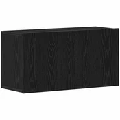 Vidaxl TV omarica črn hrast 80x30x41 cm inženirski les
