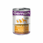 Gemon Puppy & Junior Hrana za Pse Komadici s Piletinom i Puretinom 415 g