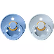 BIBS Colour Natural Rubber 1 duda Sky Blue / Baby Blue 2 kos