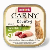 slomart ANIMONDA Carny Country Piščanec, teletina + divjačina - mokra hrana za mačke - 100 g