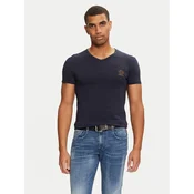 Versace Majica AUU01004 1A1001 Mornarsko modra Regular Fit