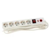 razdelilec 220V 1/5 5m+STIKALO; H05VV-F 3G1.5mm2, prenapestna zaščita,