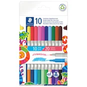 FLOMASTER ŠKOLSKI 20BOJA OBOSTRANI PK10 STAEDTLER 3280 C10