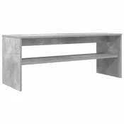 Vidaxl TV omarica Betonsko siva 100 x 35 x 40 cm Konstruiran les