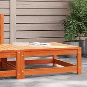 Vrtni tabure voštano smedi 70 x 70 x 30 cm od masivne borovine