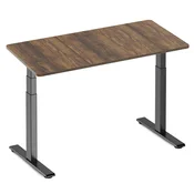 Podesivi radni stol IPOHOME STANDARD - Rustikalno smeda - 120x60cm