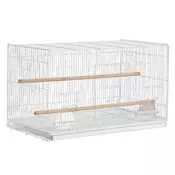 VEVOR Kletka za ptice 76x46x455 cm bela