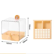 INF 2-v-1 posoda za kopanje in hranjenje papige - Enostavno čiščenje Orange, (5000125335)