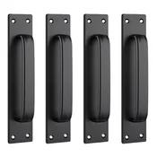 INF Komplet 4 aluminijastih ročajev 20cm – lepljivi ali z vijaki Black, (5000246421)