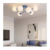 Stropni lestenec ROMA 6xE14/10W/230V modra