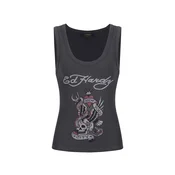 Ed Hardy Top New York City golobje modra/antracit/rdeča/črna