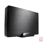 LC Power LC-35U3-Hydra, External USB 3.0 HDD enclosure for 3.5 SATA HDDs, aluminium, black