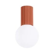 Sollux SL.1728 - Kupatilsko plafonsko svetlo HALO 1xG9/8W/230V IP44 narandžasta