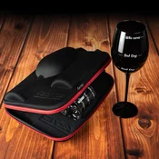 Kovček s kozarcem za viski in vino diVinto Who Cares Black