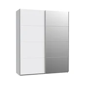 Garderobna omara z ogledalom KARO 170x210 cm, bela
