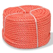 Vidaxl Zvita vrv polipropilen 6 mm 500 m oranžna